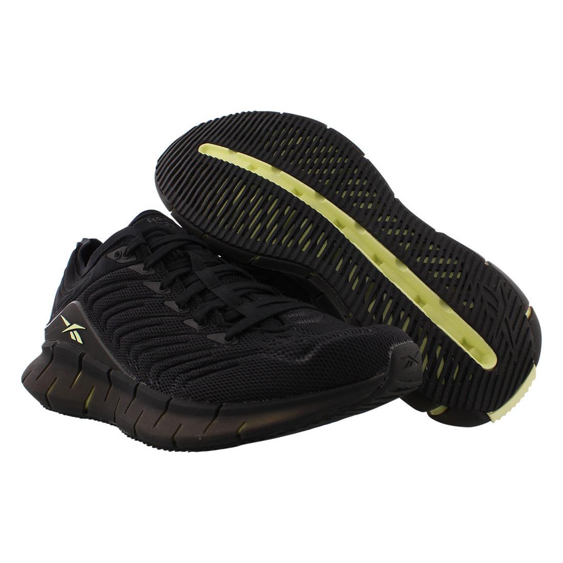 Reebok Zig Kinetica Womens Shoes Size 6 Color: Black/citrus Glow/black - Black, Main: Black