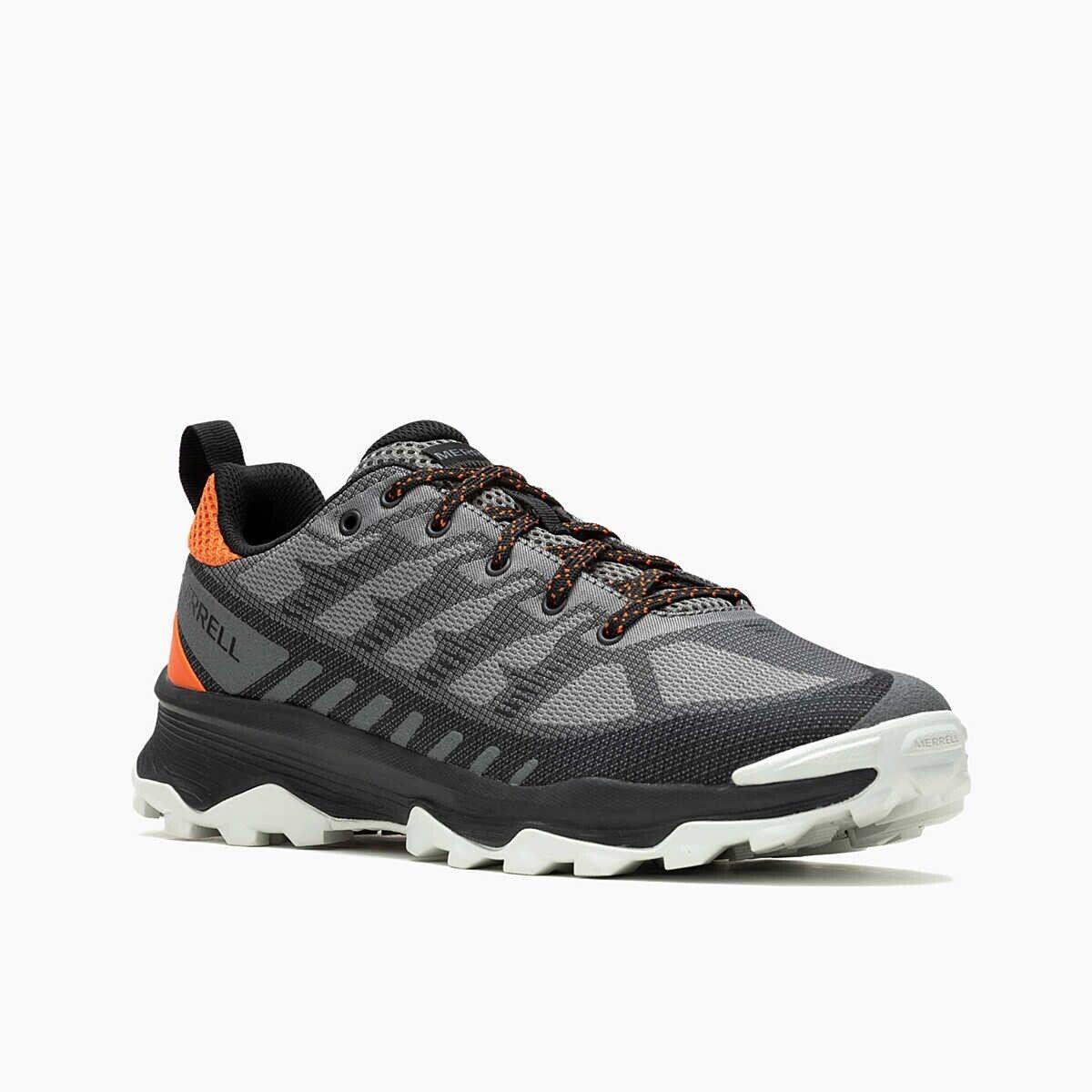 Men`s Merrell J036987 Speed Eco Charcoal/tangerin Hiking Shoe Sneakers