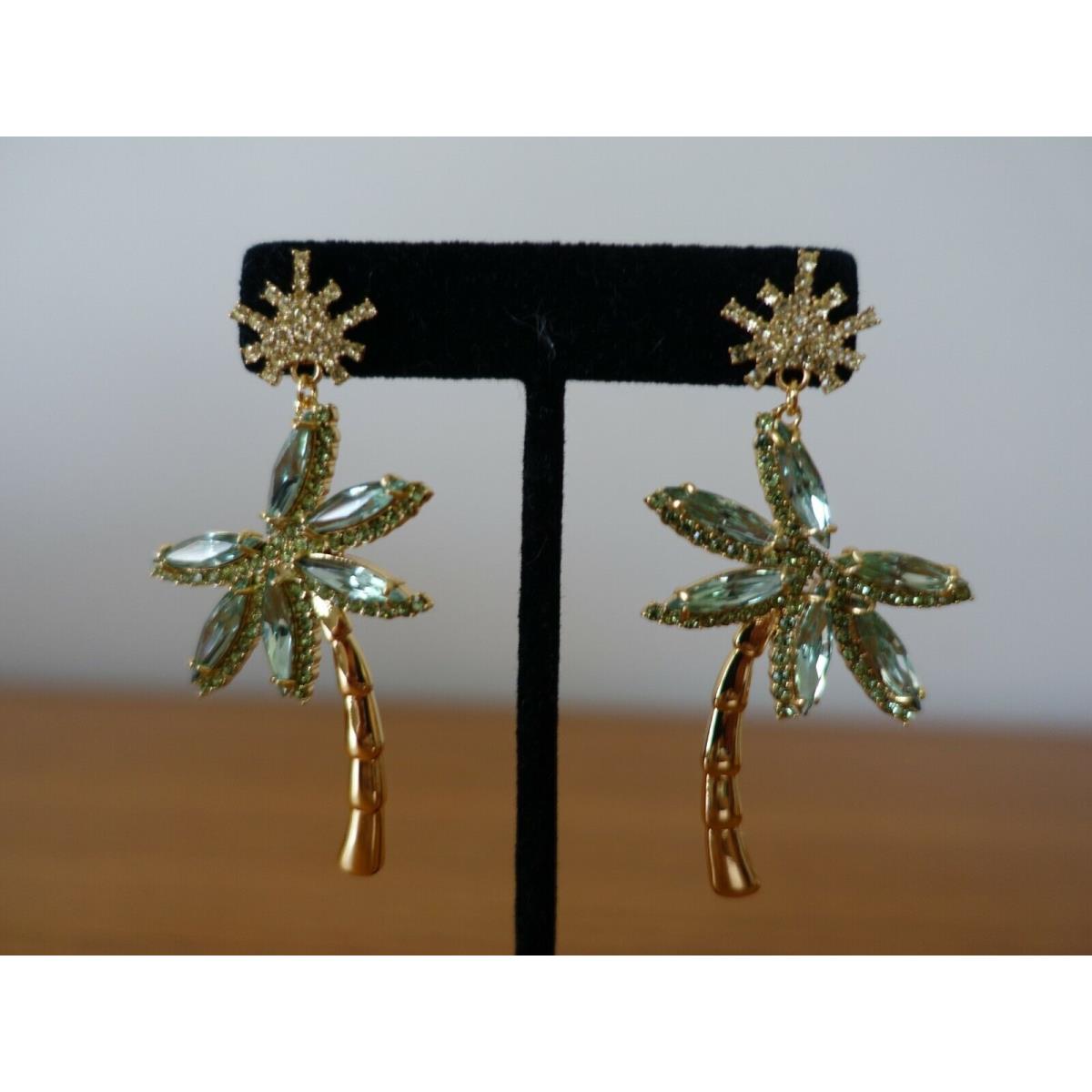 Kate Spade California Dreaming Palm Tree Statement Earrings