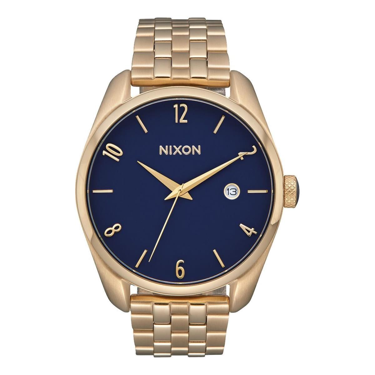 Nixon Bullet Women`s Watch - A418 2625 Light Gold / Navy