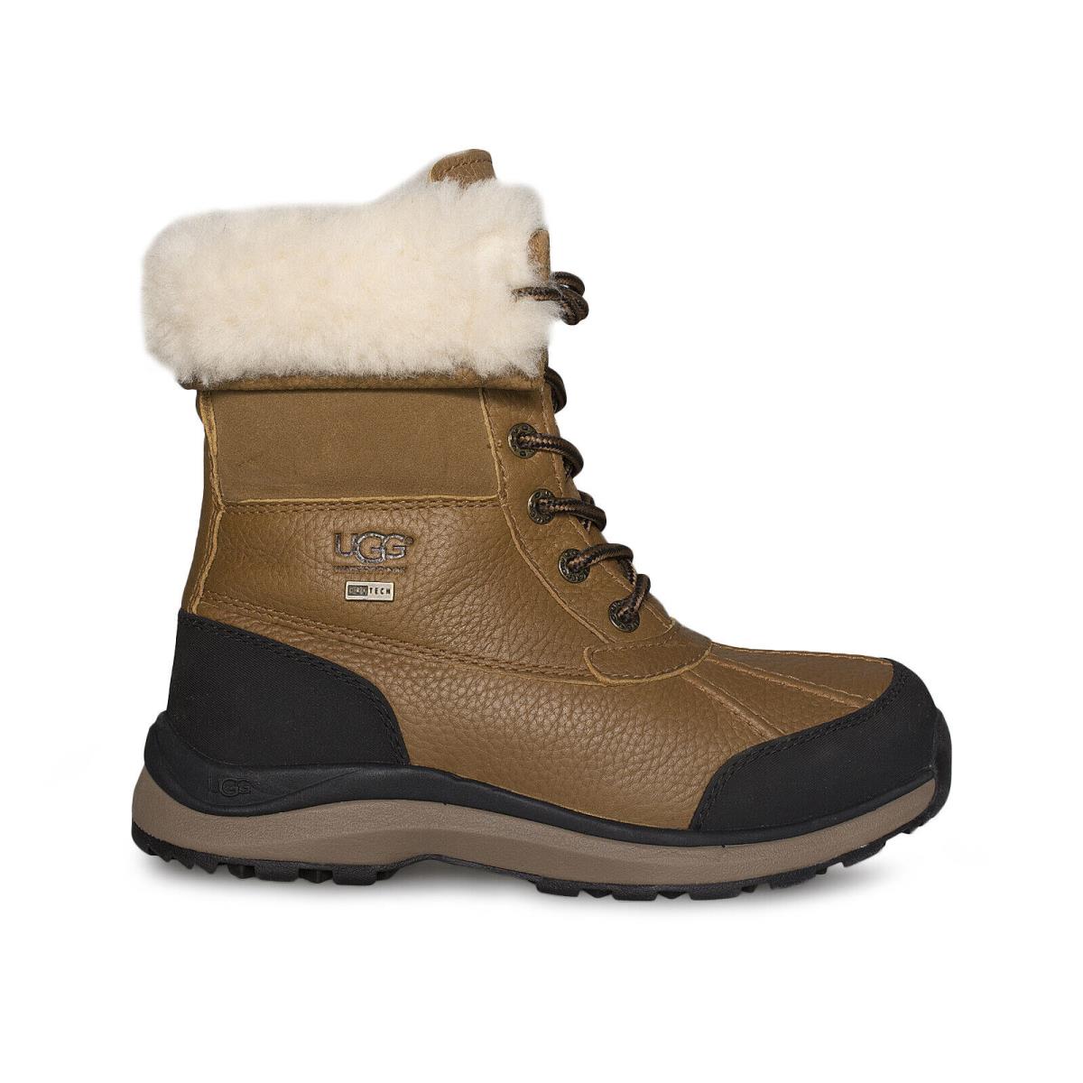 Ugg Adirondack Iii Chestnut Leather Sheepskin Women`s Boots Size US 9.5
