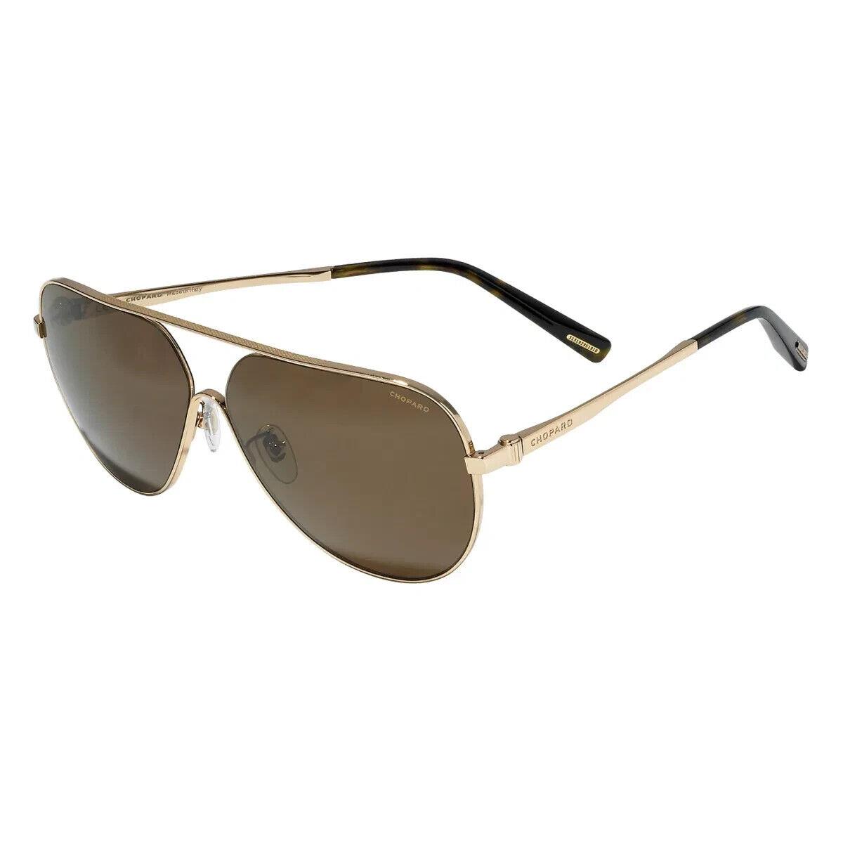 Mens SCHC30 300Z Shiny Gold/brown Lens Sunglasses 63mm by Chopard