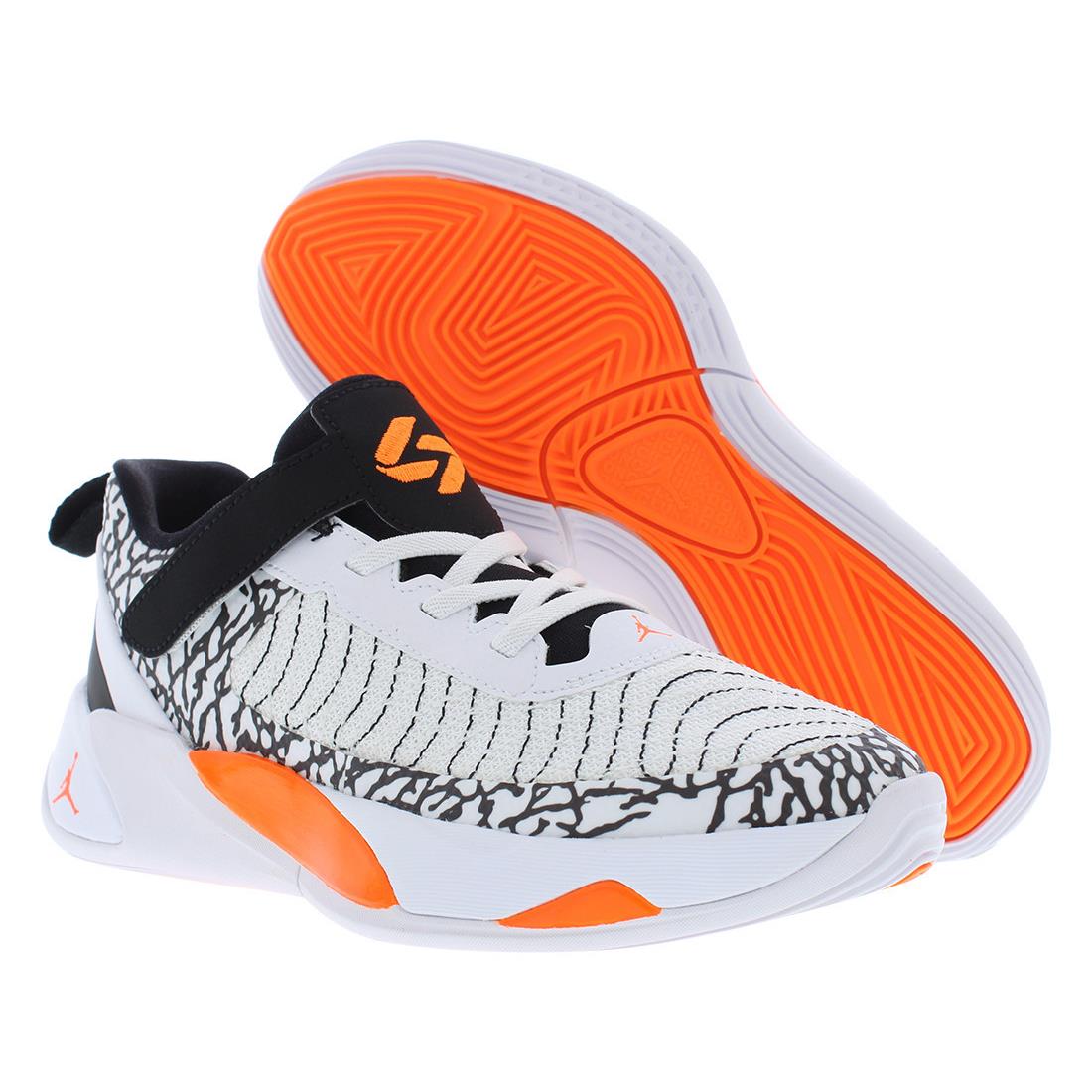 Nike Jordan Luka 1 PS Boys Shoes Size 11 Color: White/total Orange/black - White/Total Orange/Black, Main: White
