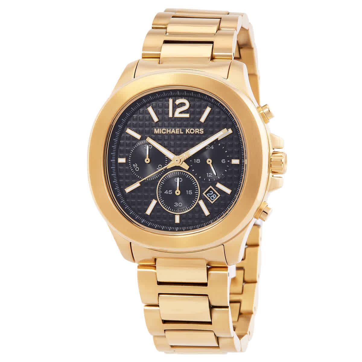 Michael Kors Sage Chronograph Quartz Black Dial Men`s Watch MK9192