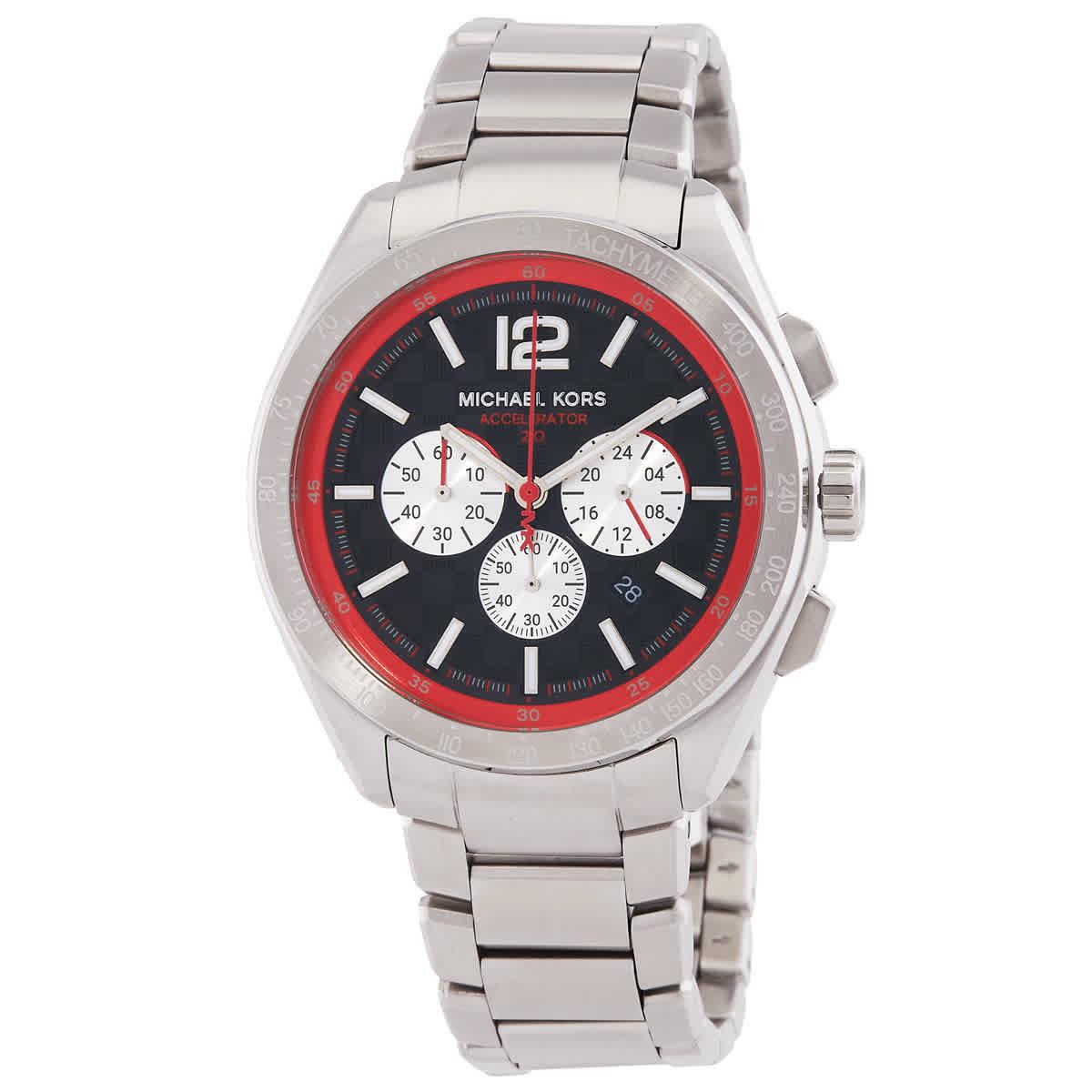 Michael Kors Accelerator 2.0 Chronograph Quartz Black Dial Men`s Watch MK9176