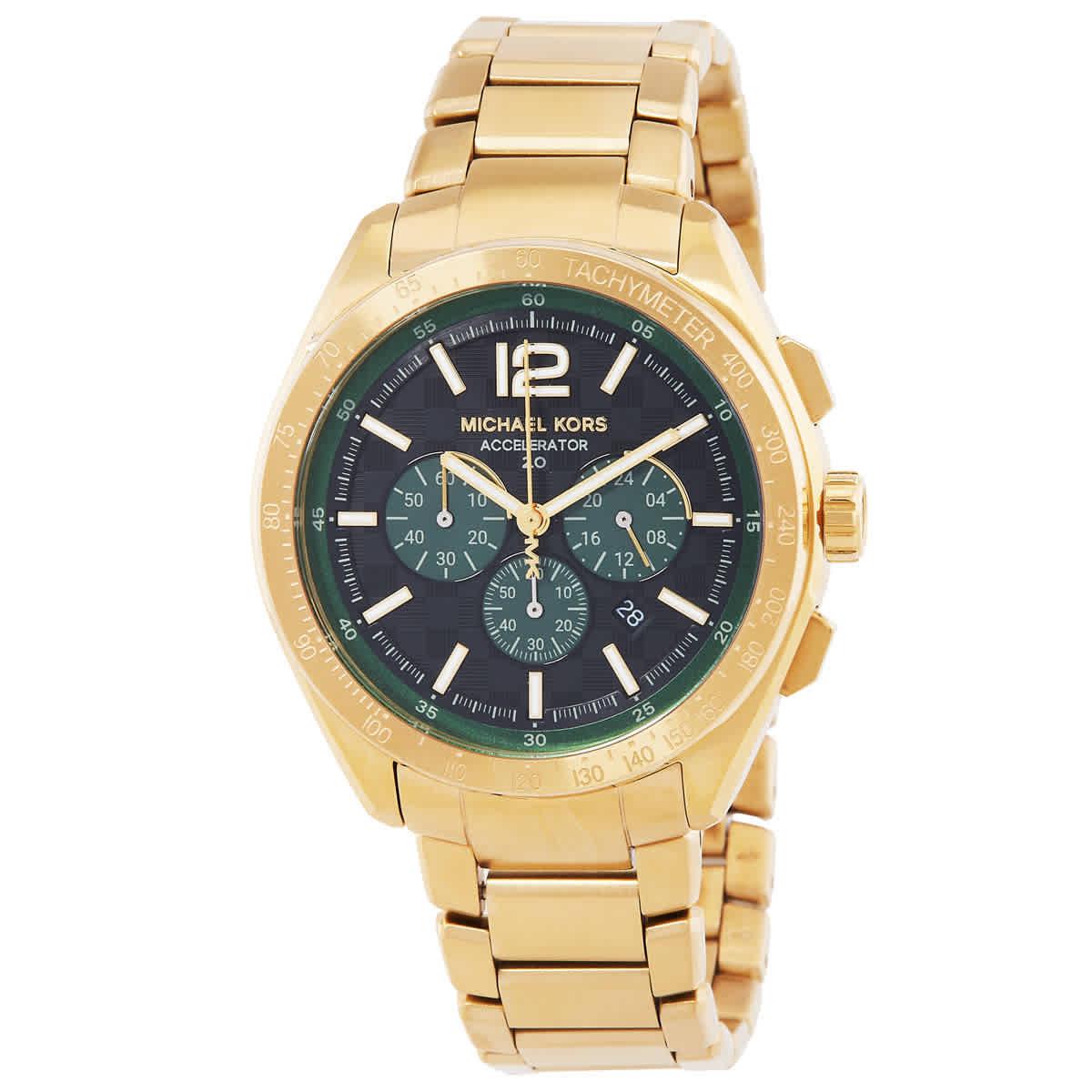 Michael Kors Accelerator 2.0 Chronograph Quartz Black Dial Men`s Watch MK9177