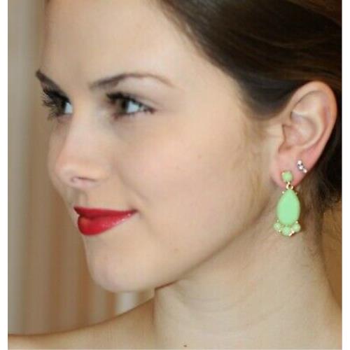 Fresh Kate Spade Breeze Green Dusty Emerald Day Tripper Statement Earrings