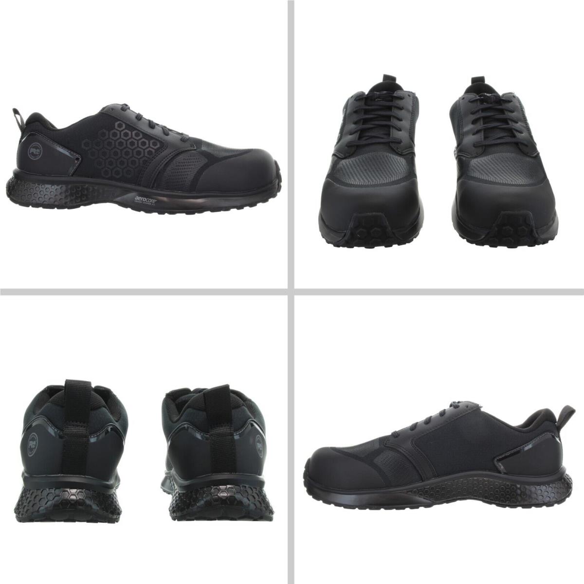 Timberland Pro Men`s Reaxion Composite Toe Black Work Shoes Size 11.5