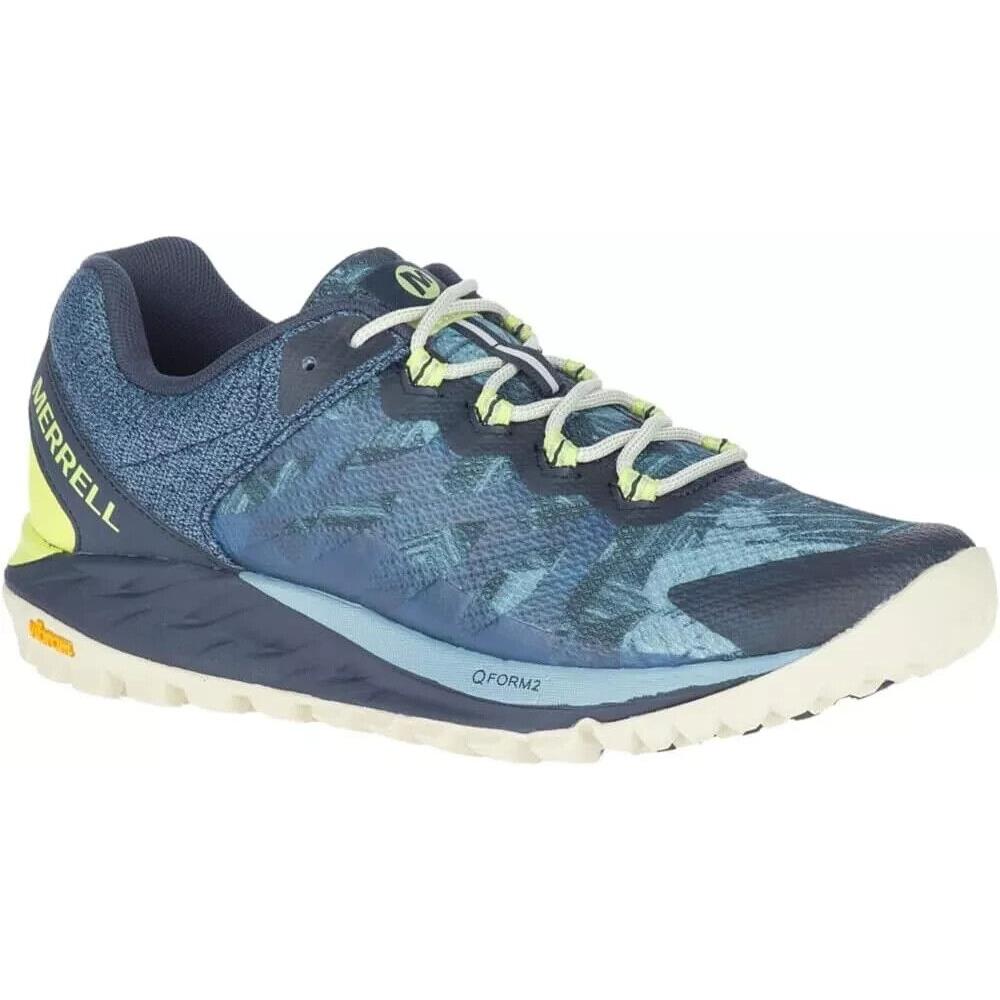 Merrell Antora 2 J067128 Sneakers Women`s US 6.5 Blue Trail Running Shoes TF4463