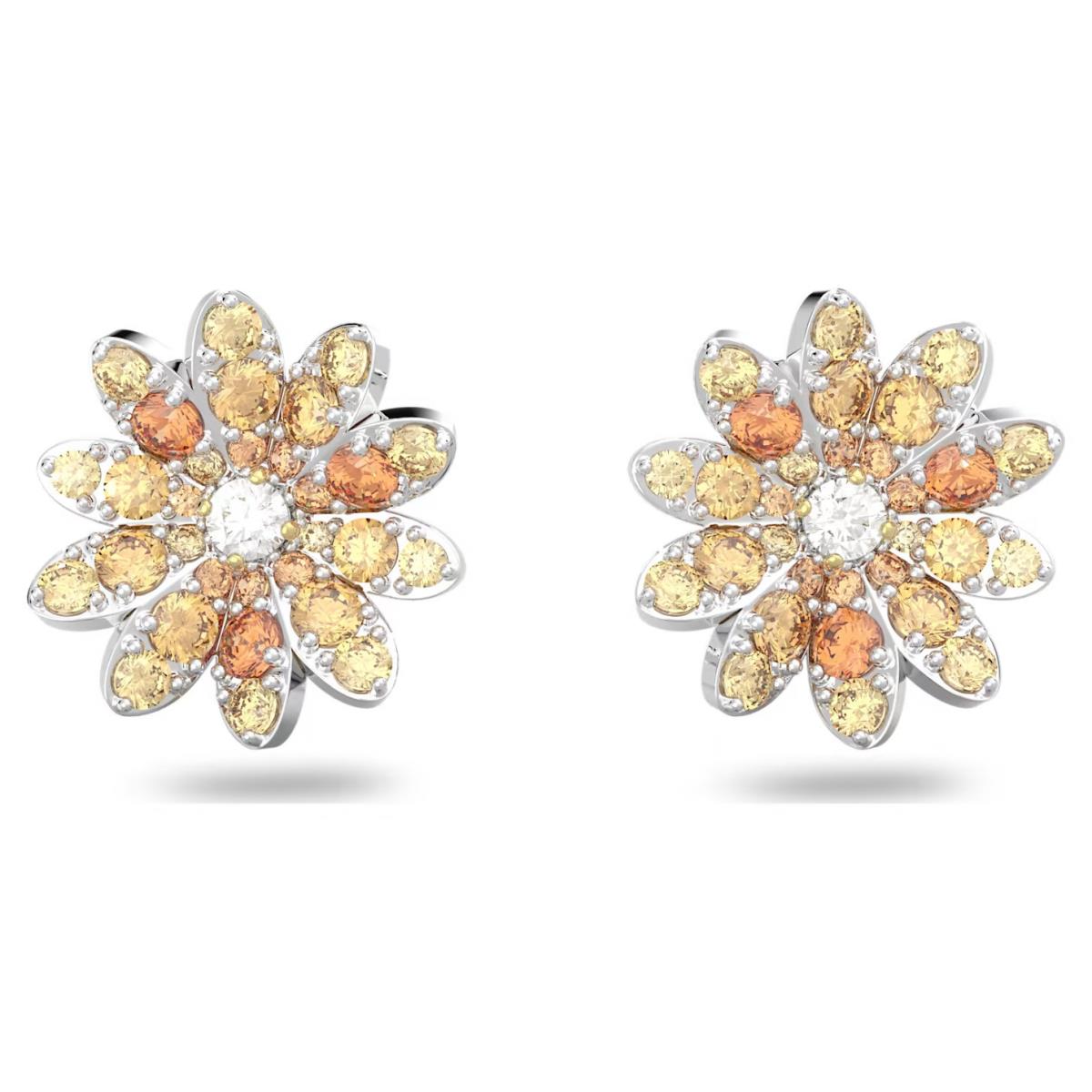 Swarovski Eternal Flower Stud Earrings Flower Multicolored - Mixed Metal Finish