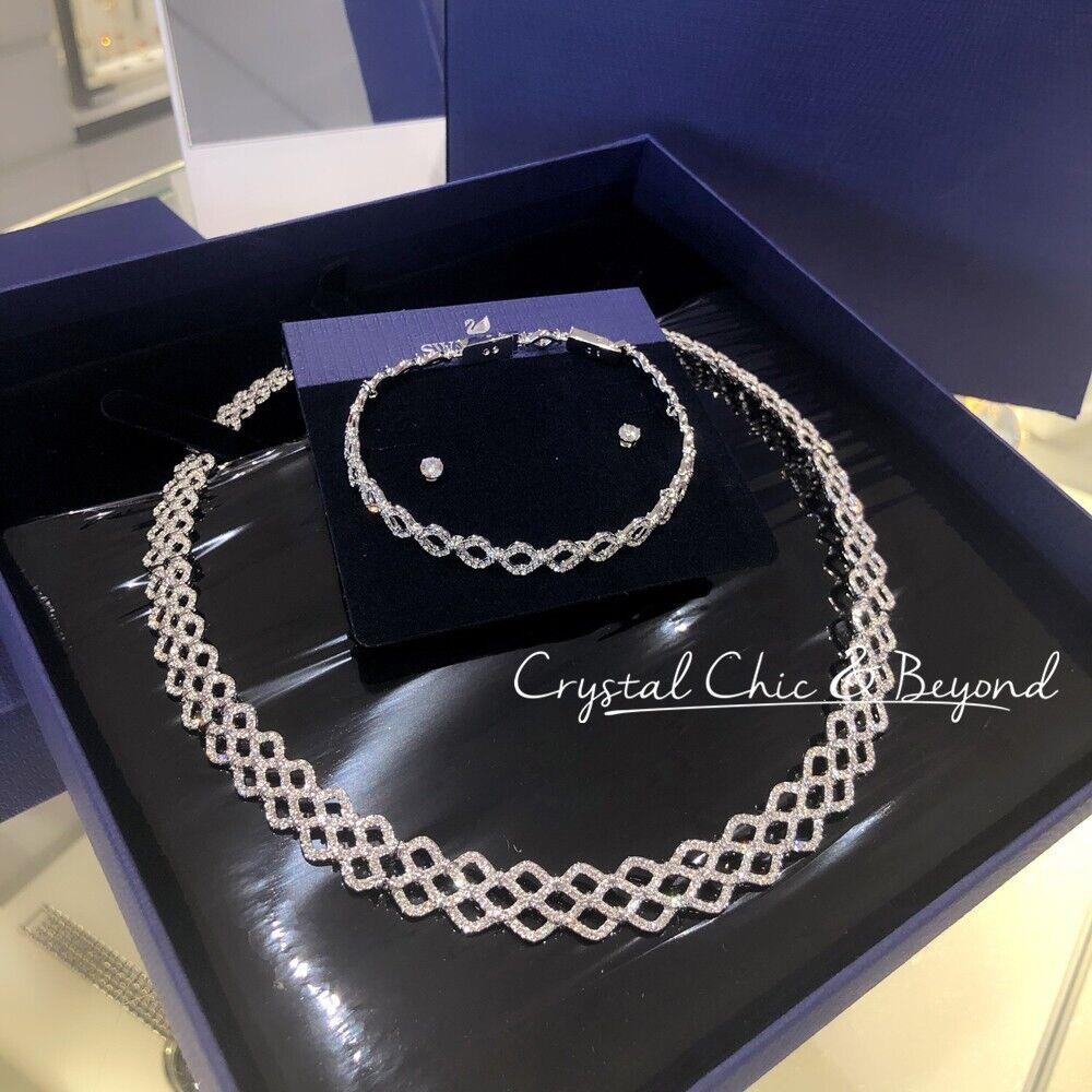 Swarovski Lace Set Necklace/bracelet/stud Earrings 5371383