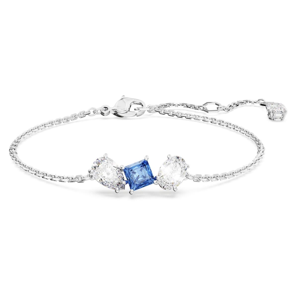 Swarovski Mesmera Bracelet Mixed Cuts Blue Rhodium Plated 5668359