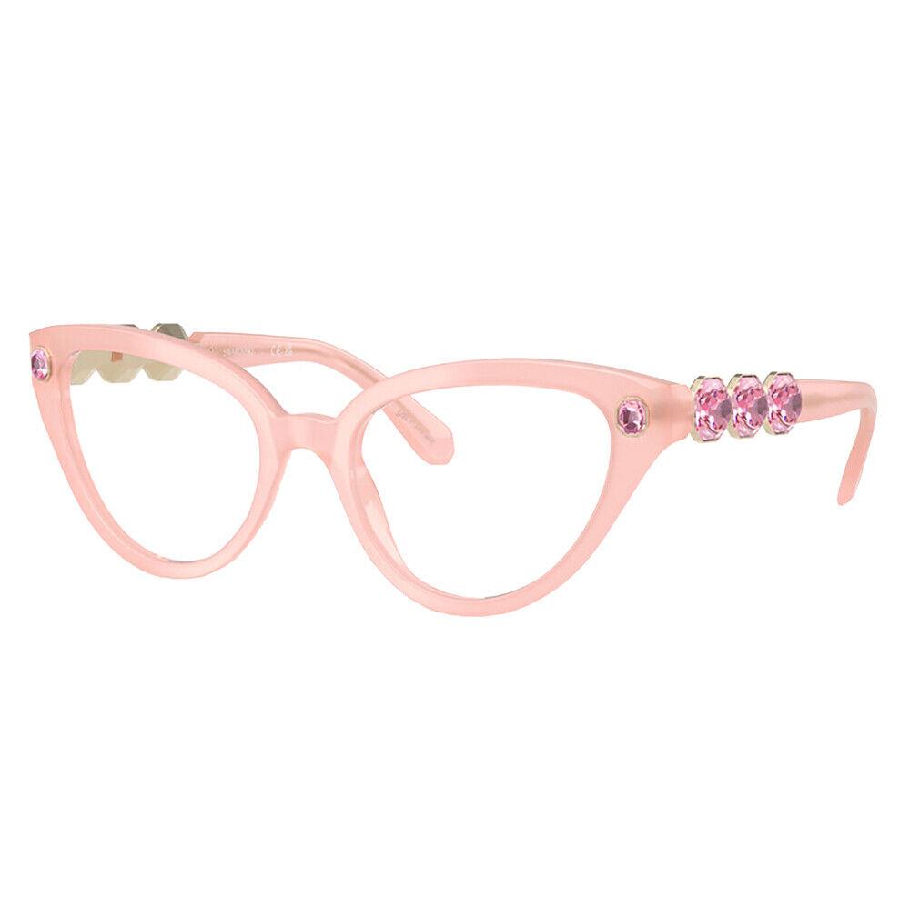 Swarovski SK 2028 1031 Milky Pink Plastic Cat-eye Eyeglasses 51mm