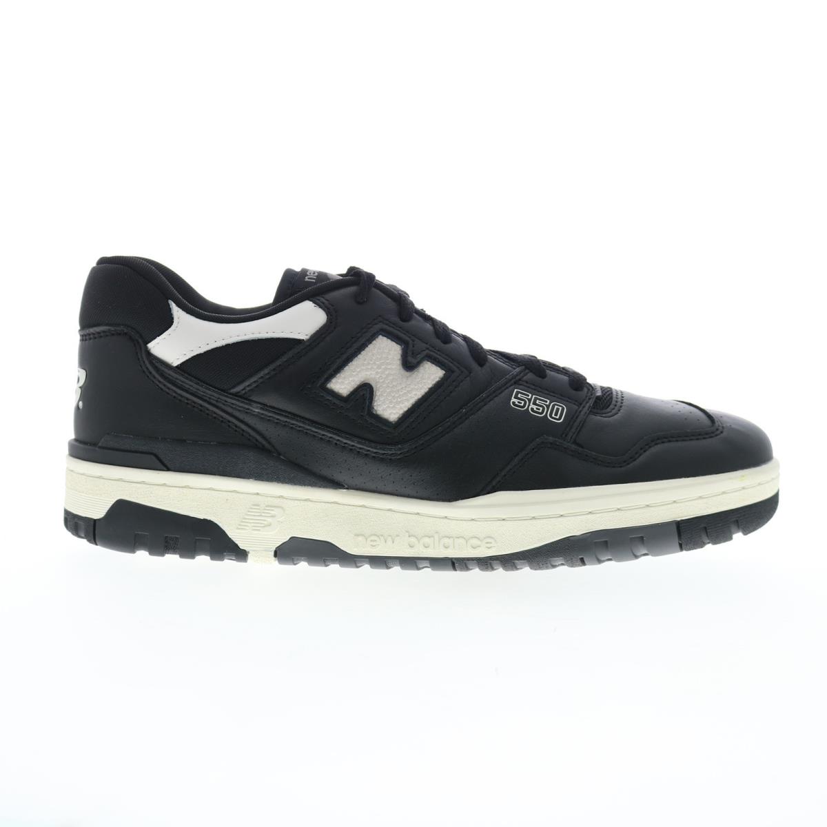 New Balance 550 XBB550LBW Mens Black Leather Lifestyle Sneakers Shoes 11.5