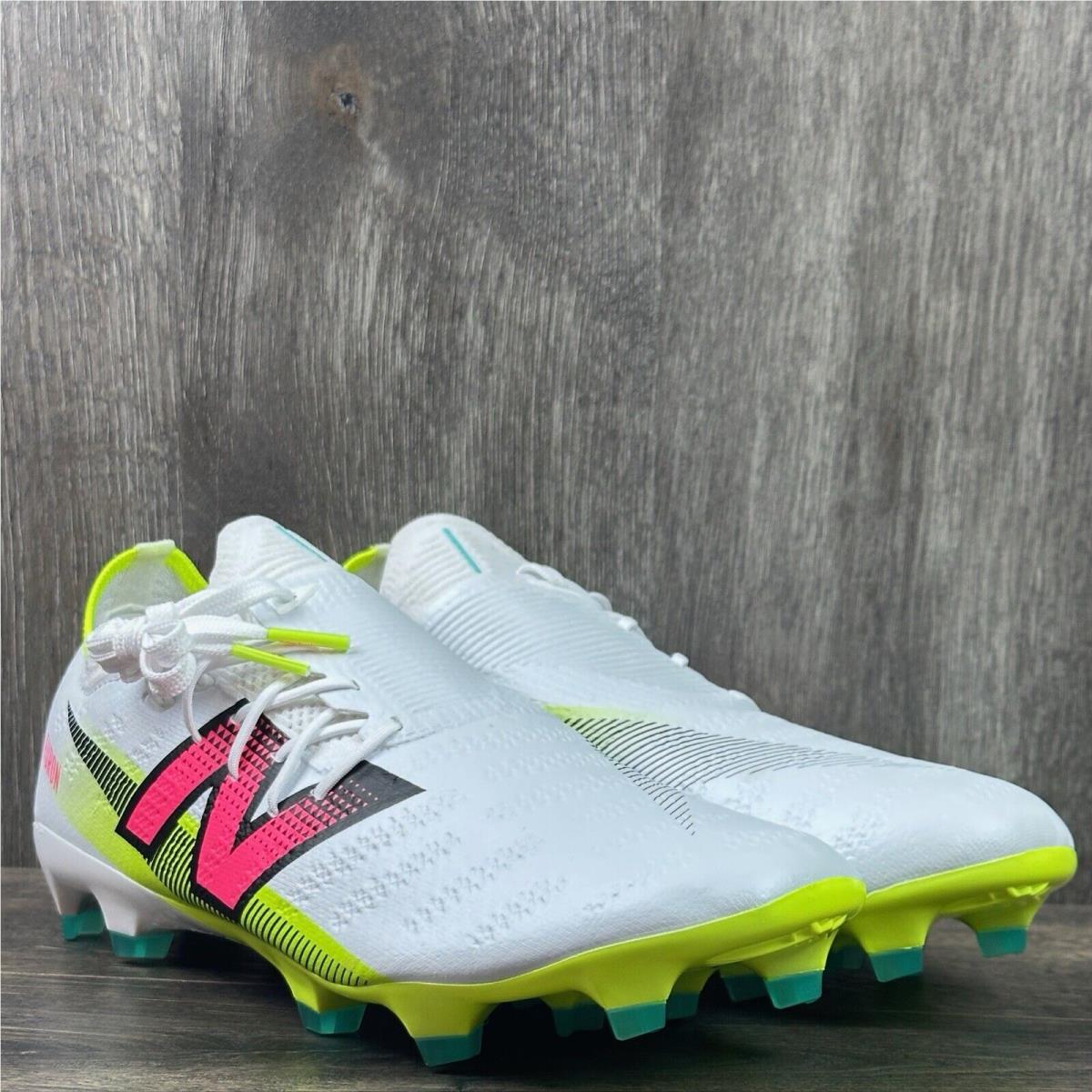 New Balance Men`s Furon Pro FG V7+ Soccer Cleats Size 10 White SF1FH75