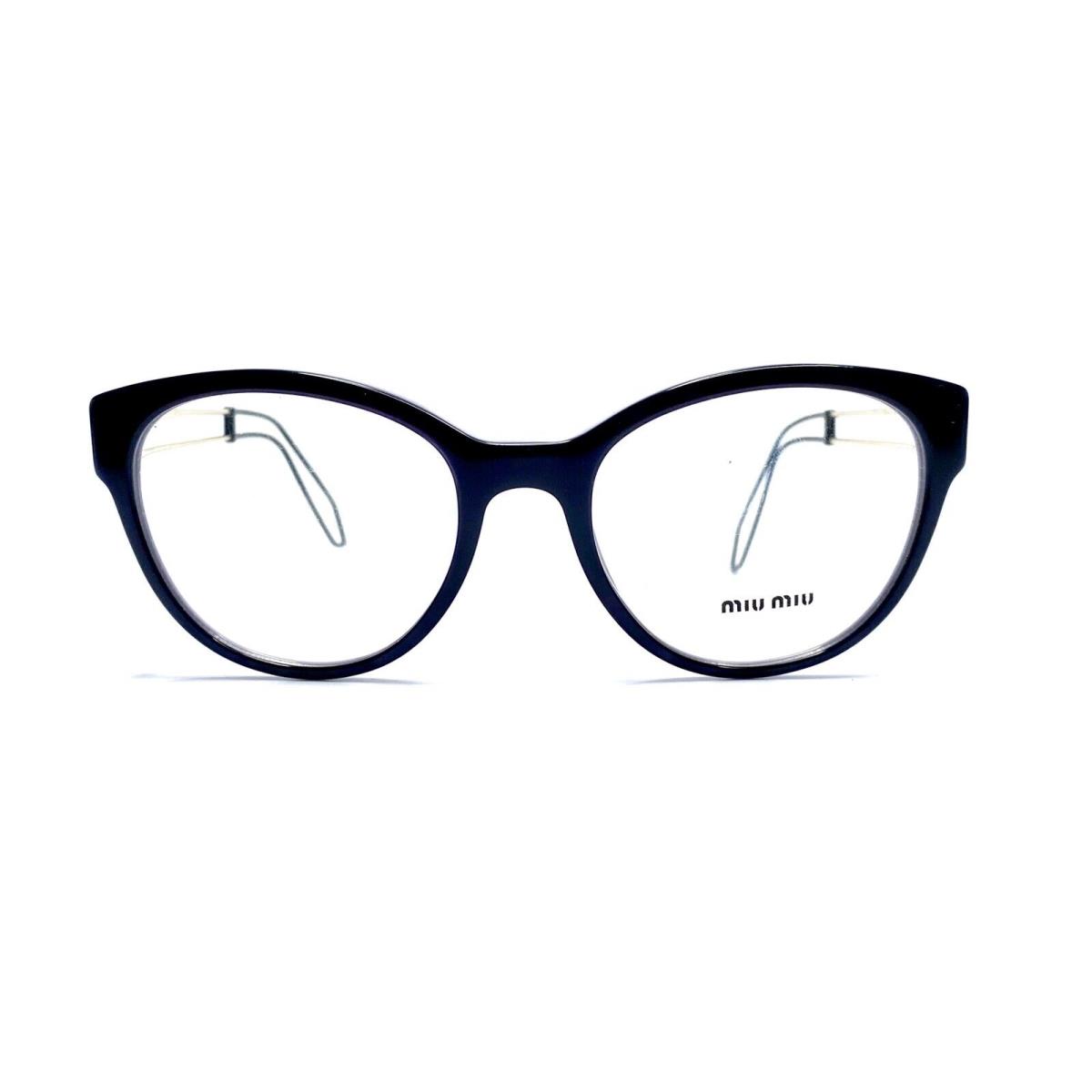 Black Gray Gold Cat Eye Glasses Italy VMU039 USN-101 52 19 140 by Miu Miu