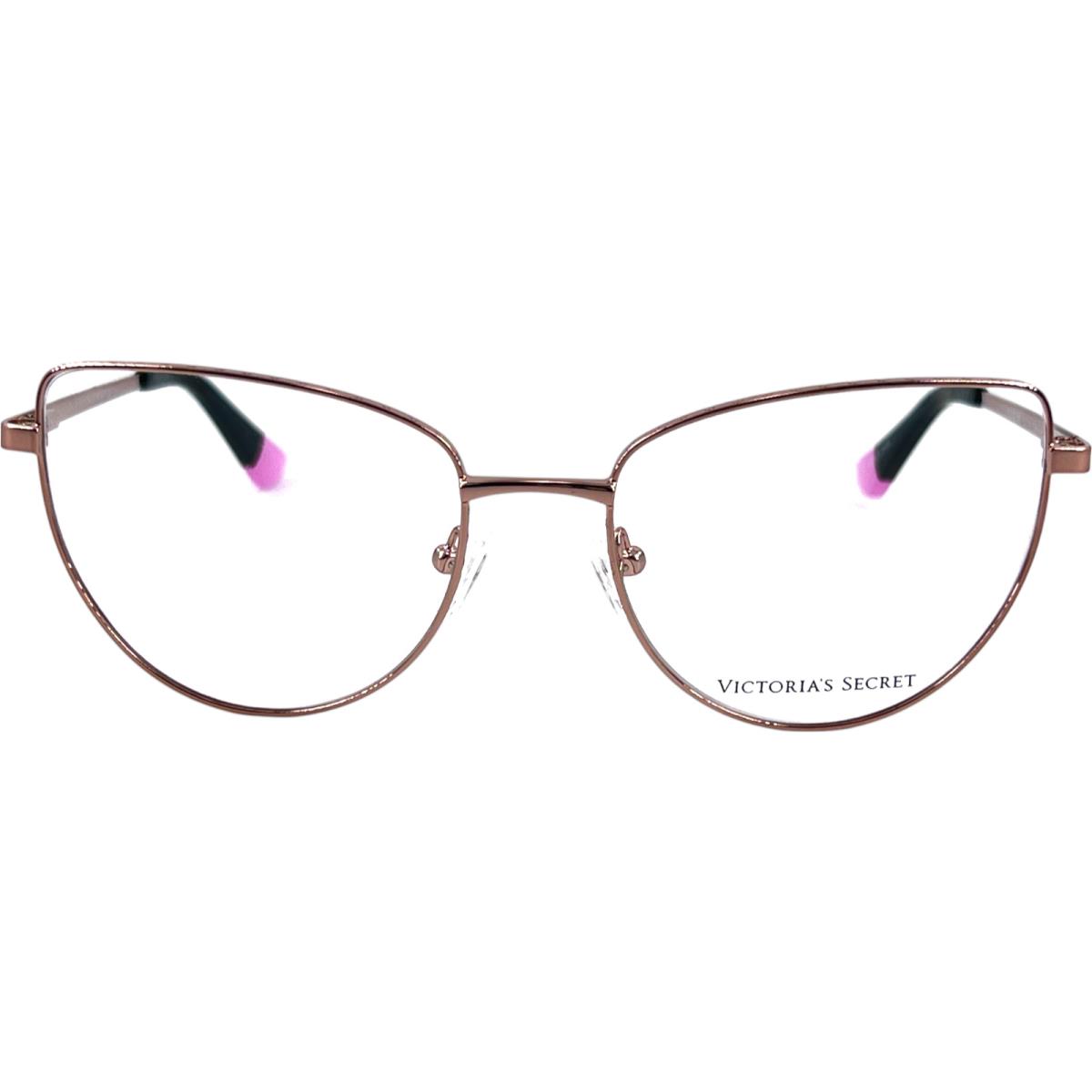 Victorias Secret VS5002 Womens Metal Eyeglass Frame 028 Shiny Rose Gold 55-18