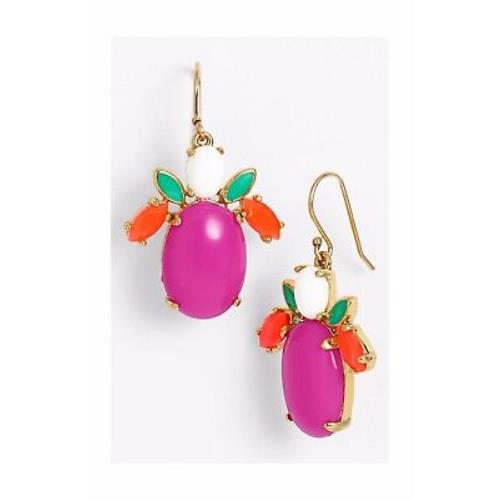 Kate Spade York Pucker Up Multi-drop Earrings Happy Pink