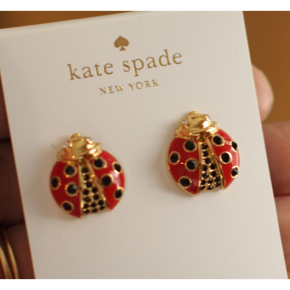 Kate spade ladybug on sale earrings