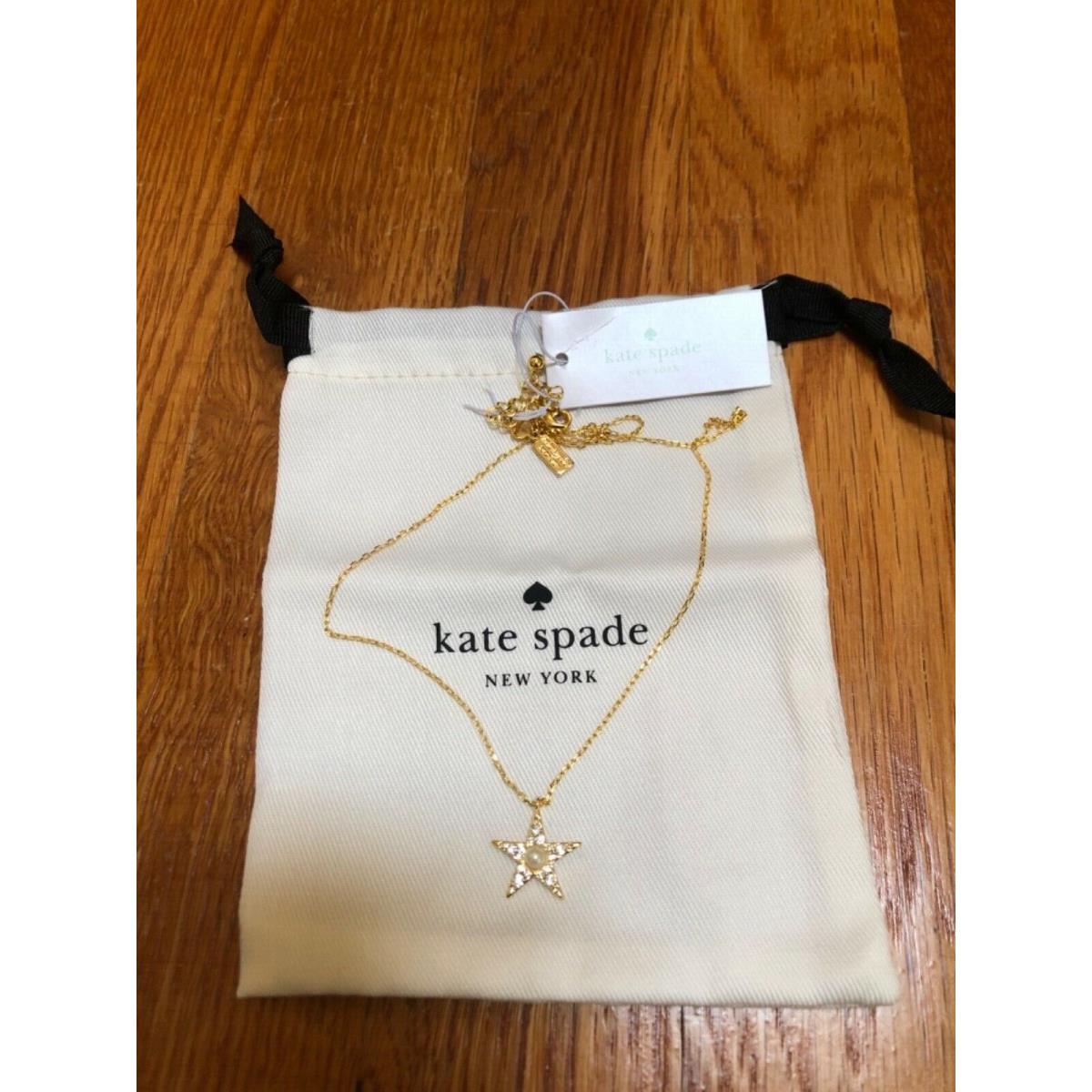 New Kate Spade Seeing Stars Jewelry Set Necklace and Crawlers Earrings