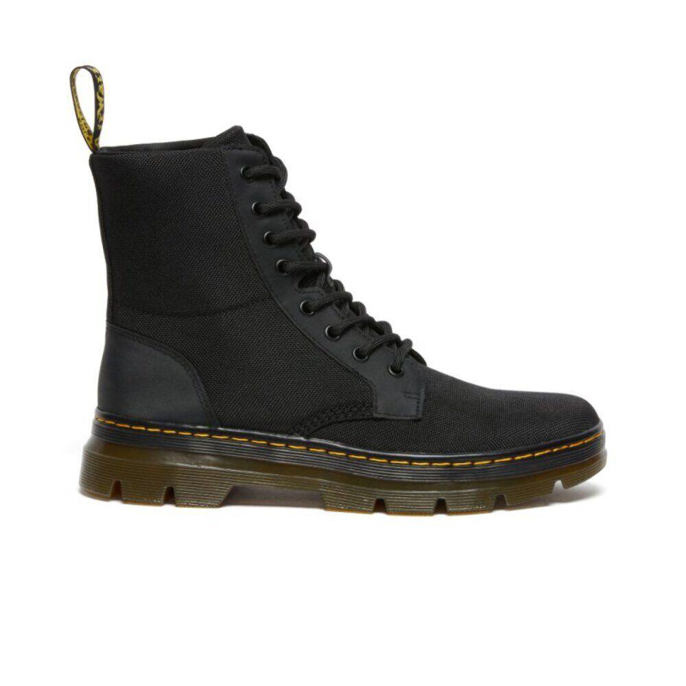 Dr. Martens Combs Rugged Boot - Black Extra Tough/black Rubbery Black Extra Tough Nylon & Black Rubbery