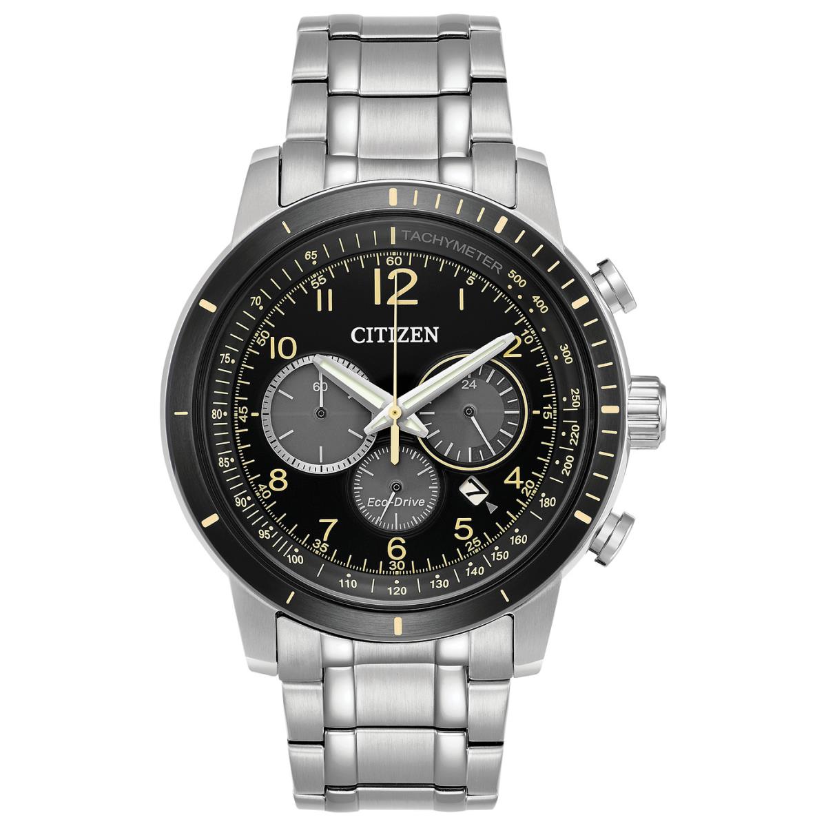 Citizen Men`s `chronograph` Quartz Stainless Steel Casual Watch Silver-toned
