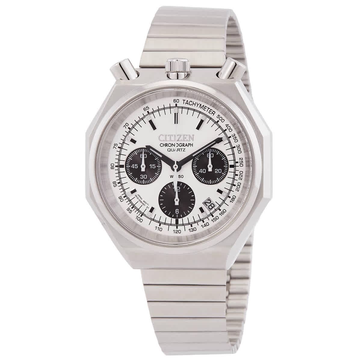 Citizen Tsuno Chronograph Quartz Silver Dial Men`s Watch AN3700-62A