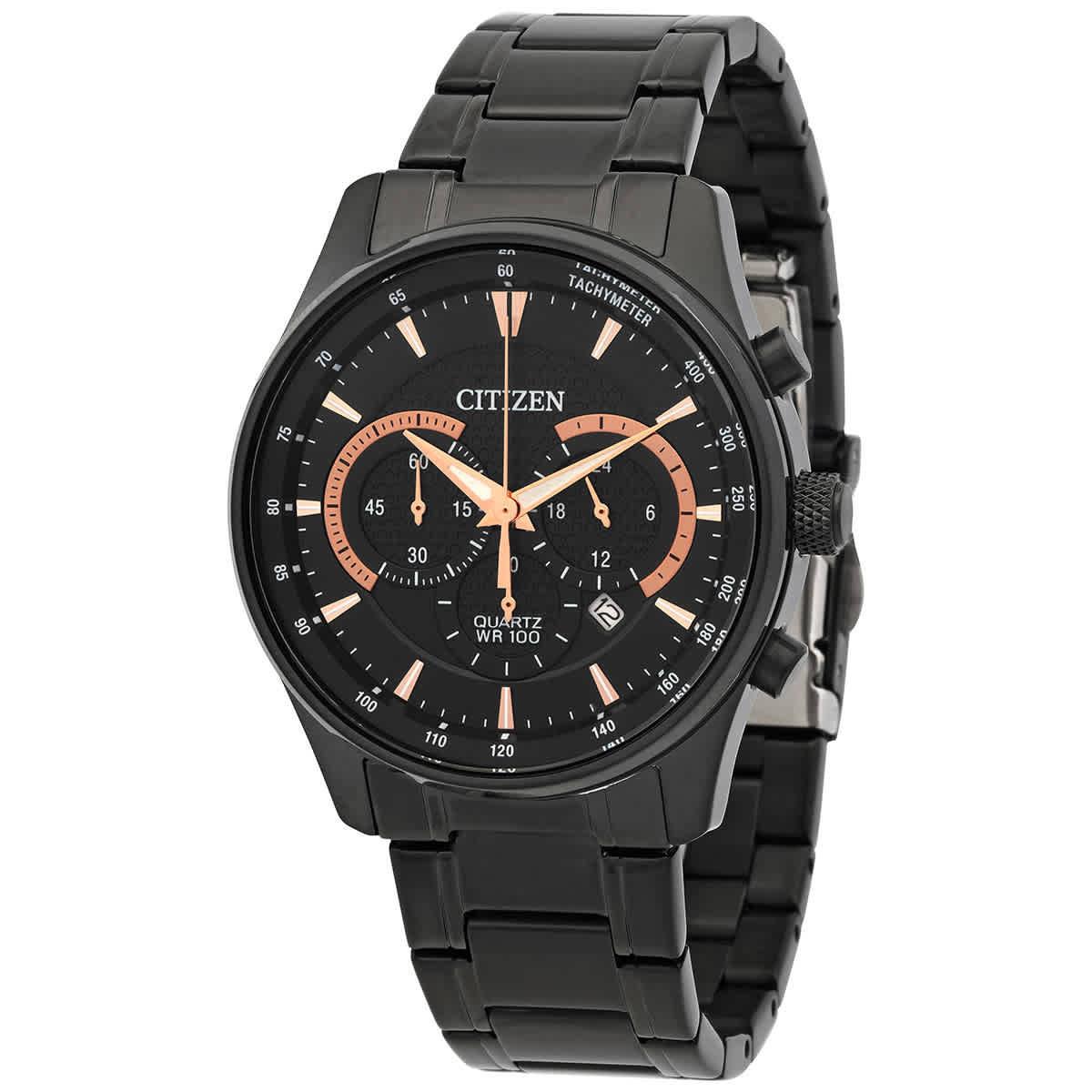 Citizen Chronograph Quartz Black Dial Men`s Watch AN8195-58E