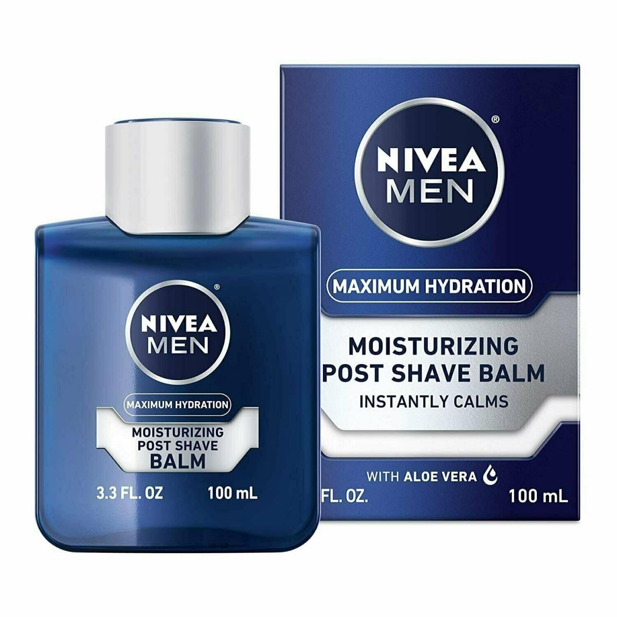 Men Moisturizing Post Shave Balm Maximum Hydration Nongreasy 3.3oz 12 Pack by Nivea