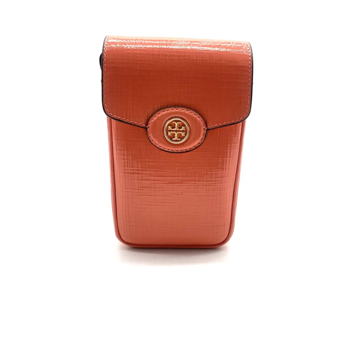 Tory Burch Robinson Crosshatched Leather Phone Crossbody Bag