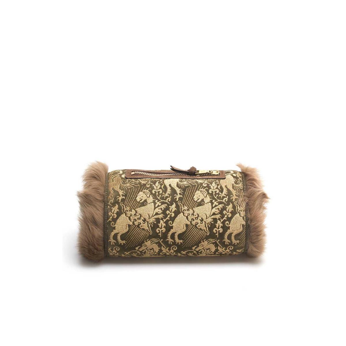 Tory Burch Printed Fur Bag 33149998-982 Olive