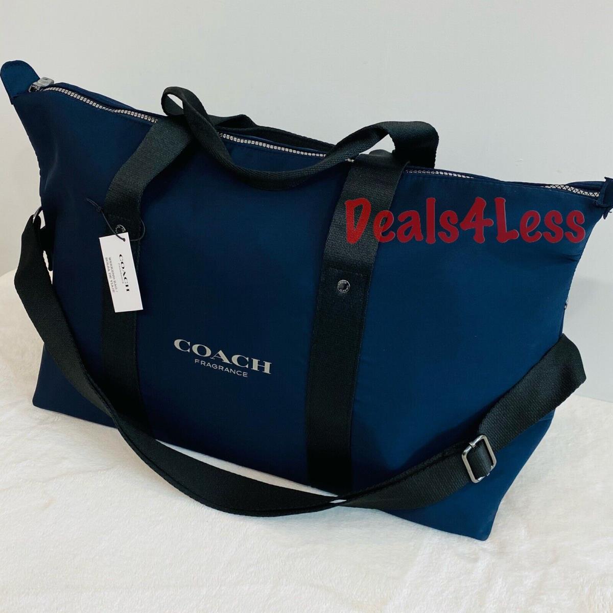 Coach Duffle Bag/weekender Bag/gym Travel Bag Carry ON Luggage Navy Blue
