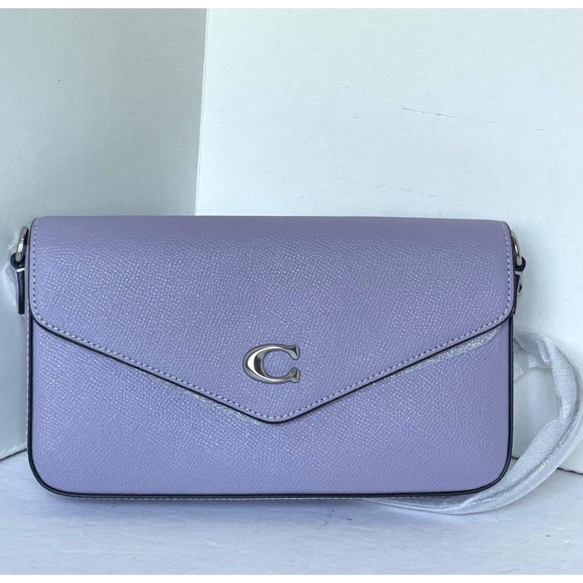 Coach Wyn Crossbody Bag Clutch Soft Purple Leather Shoulder C8439 Envelope