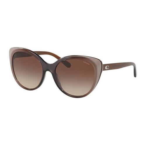 Coach Women Sunglasses Hc8260-553413 55 Taupe Laminate