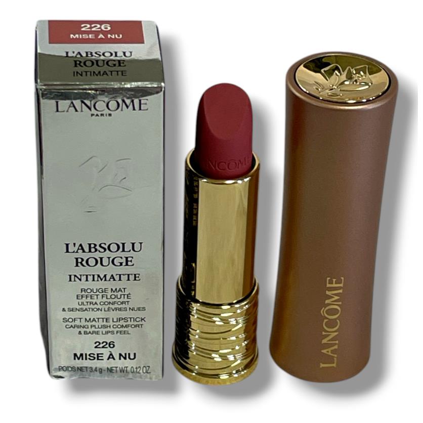 Lancome L`absolu Rouge Intimatte Soft Matte Lipstick 3.4g/0.12oz You Pick 226 Mise A Nu