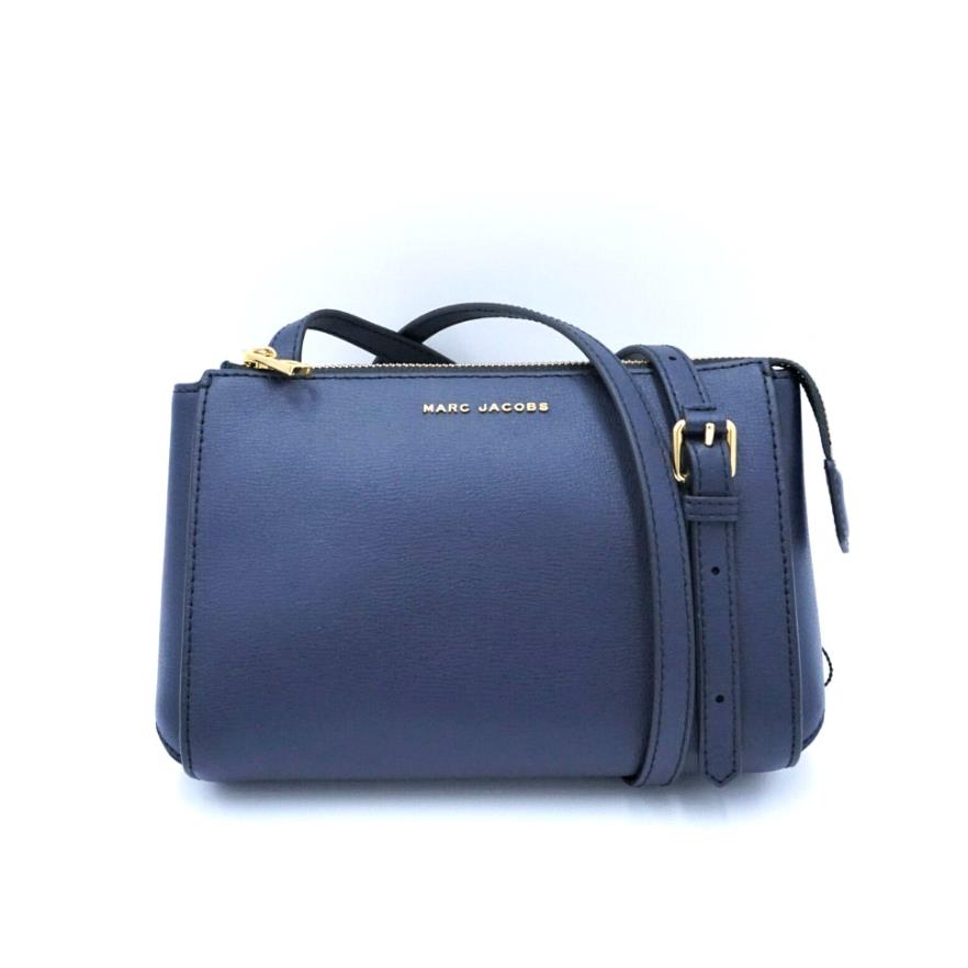 Marc Jacobs M0013941 Sky Blue W/ Gold Hardware Leather Womens Crossbody Bag