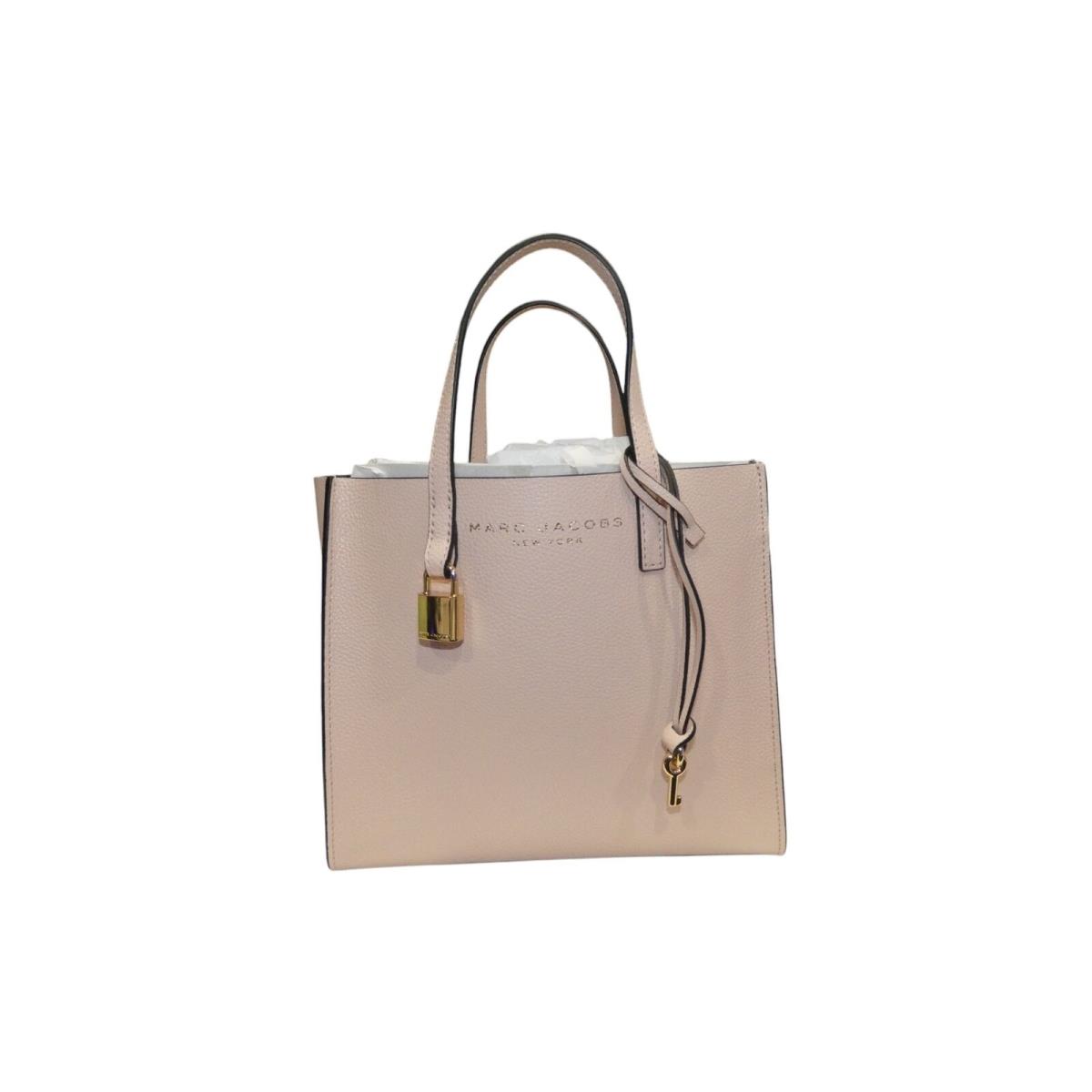 Marc Jacobs Mini Grind Leather Crossbody Tote Bag in Peach Whip