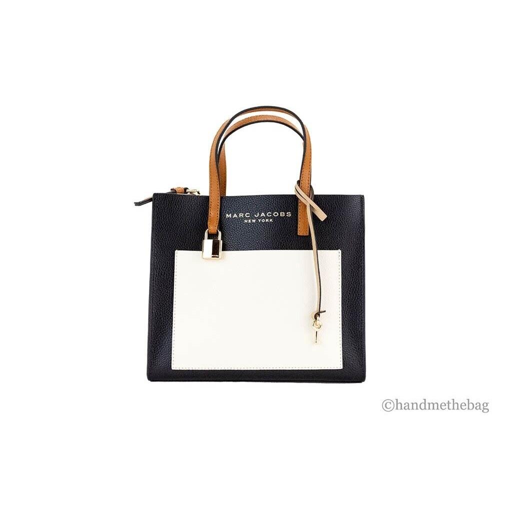 Marc Jacobs Grind Mini Colorblock Leather Tote Crossbody Bag