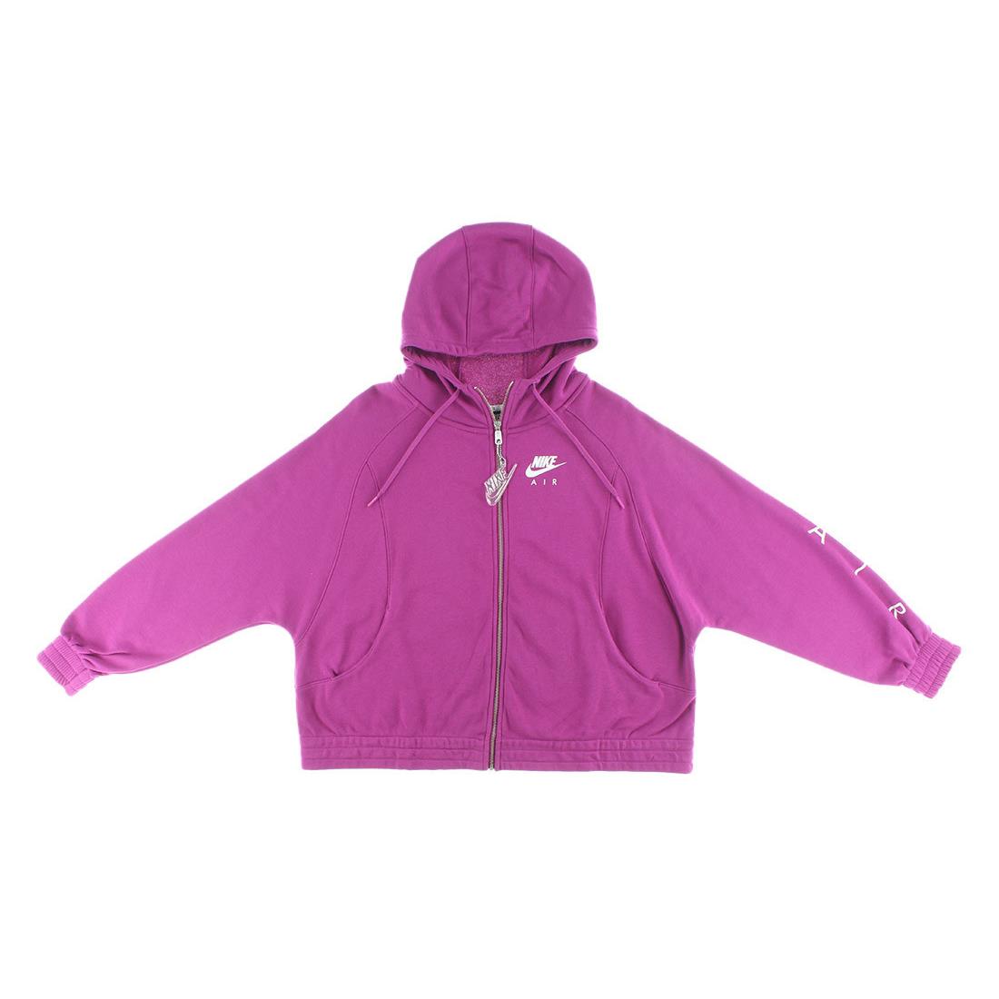 Nike Air Full-zip Fleece Womens Active Hoodies Size XL Color: Berry/white