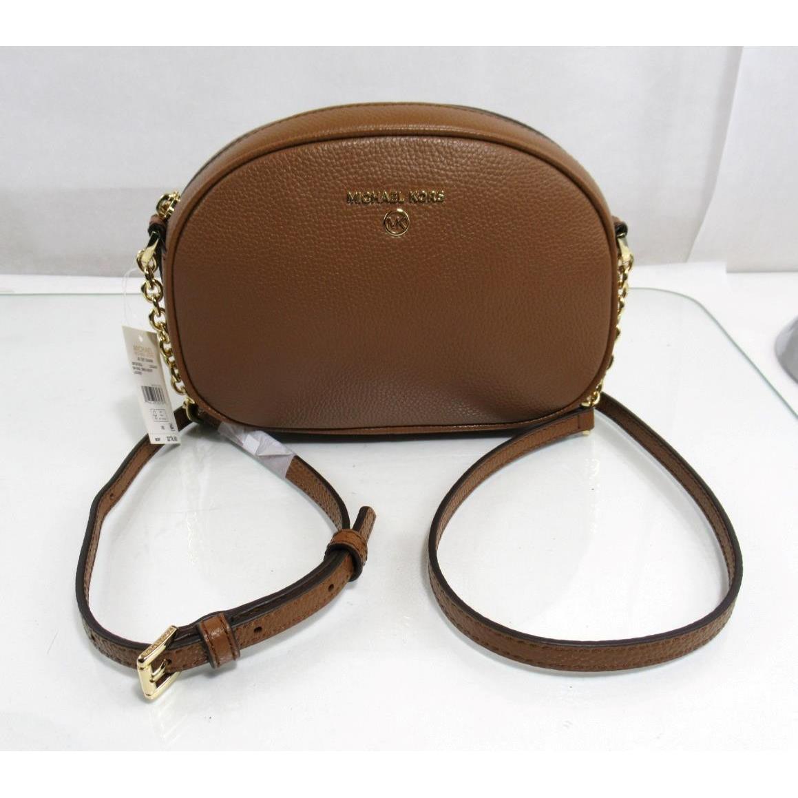 Kors Jet Set Charm Small Pebbled Leather Crossbody Bag Luggage