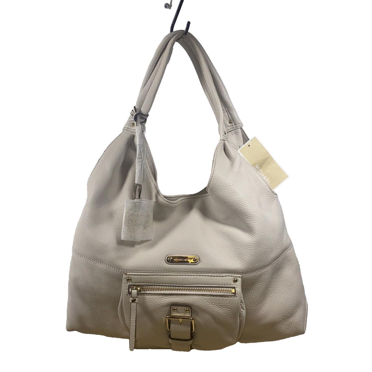 Michael Kors Austin Large Soft Leather Shoulder Handbag Purse Vanilla