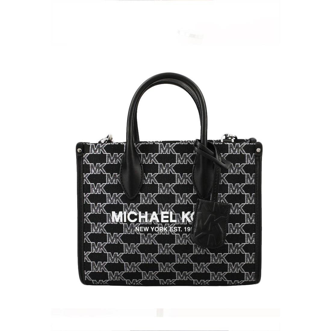 Michael Kors Mirella Small Shopper Top Zip Crossbody - Exterior: Black Multi
