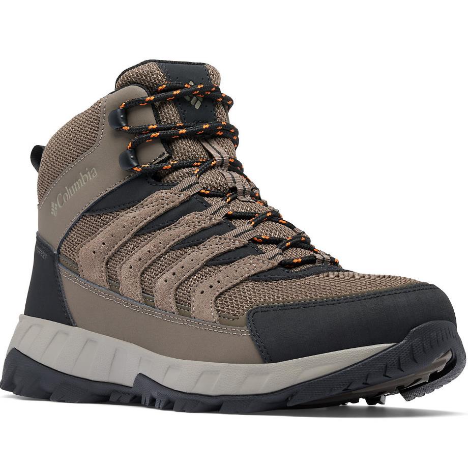 Columbia 2076861-255 Men`s Strata Trail Mid Waterproof Mud/dessert Sun Boot
