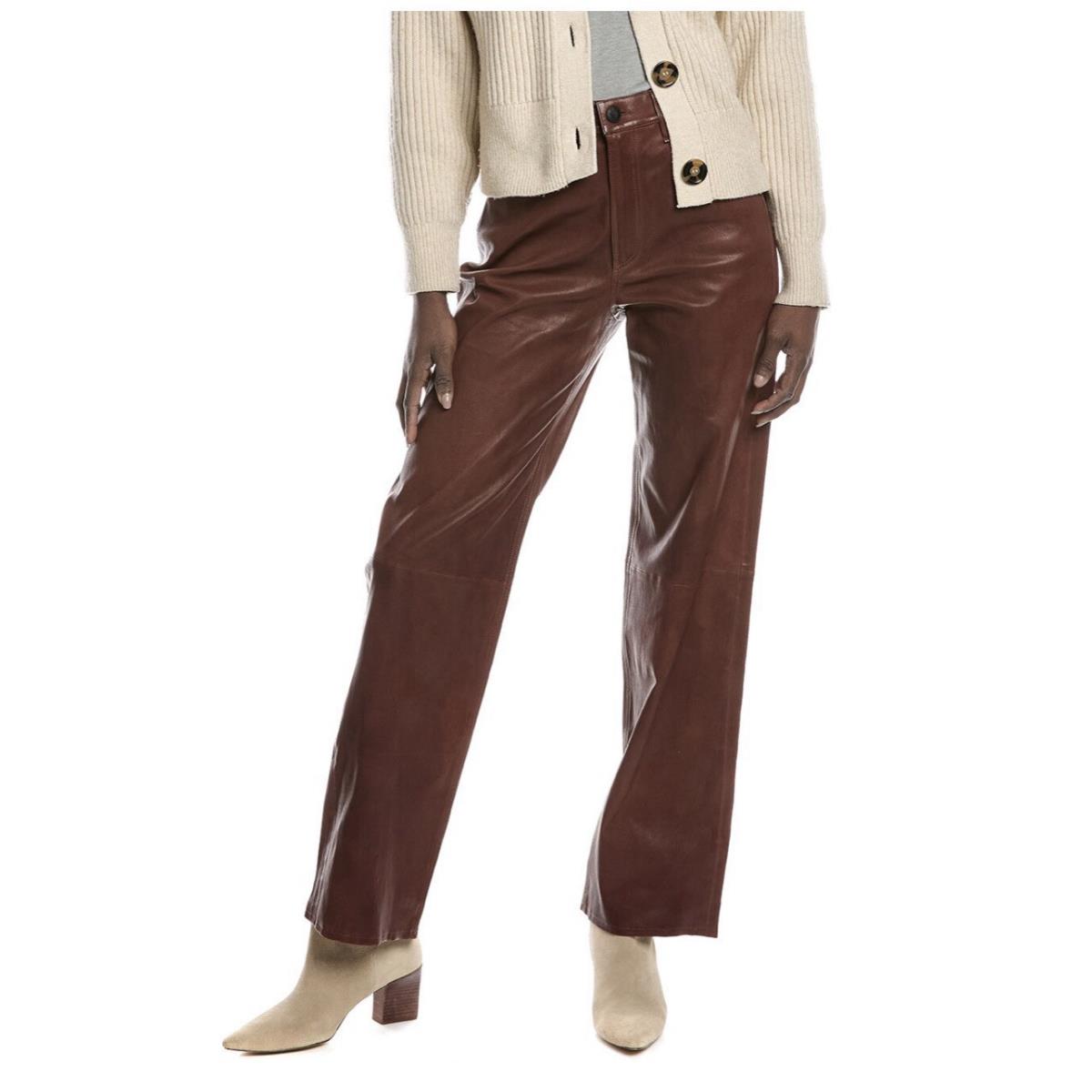 Rag Bone Shea Lamb Leather Brown Pants Sz. 29 WAW24F7017T417 298