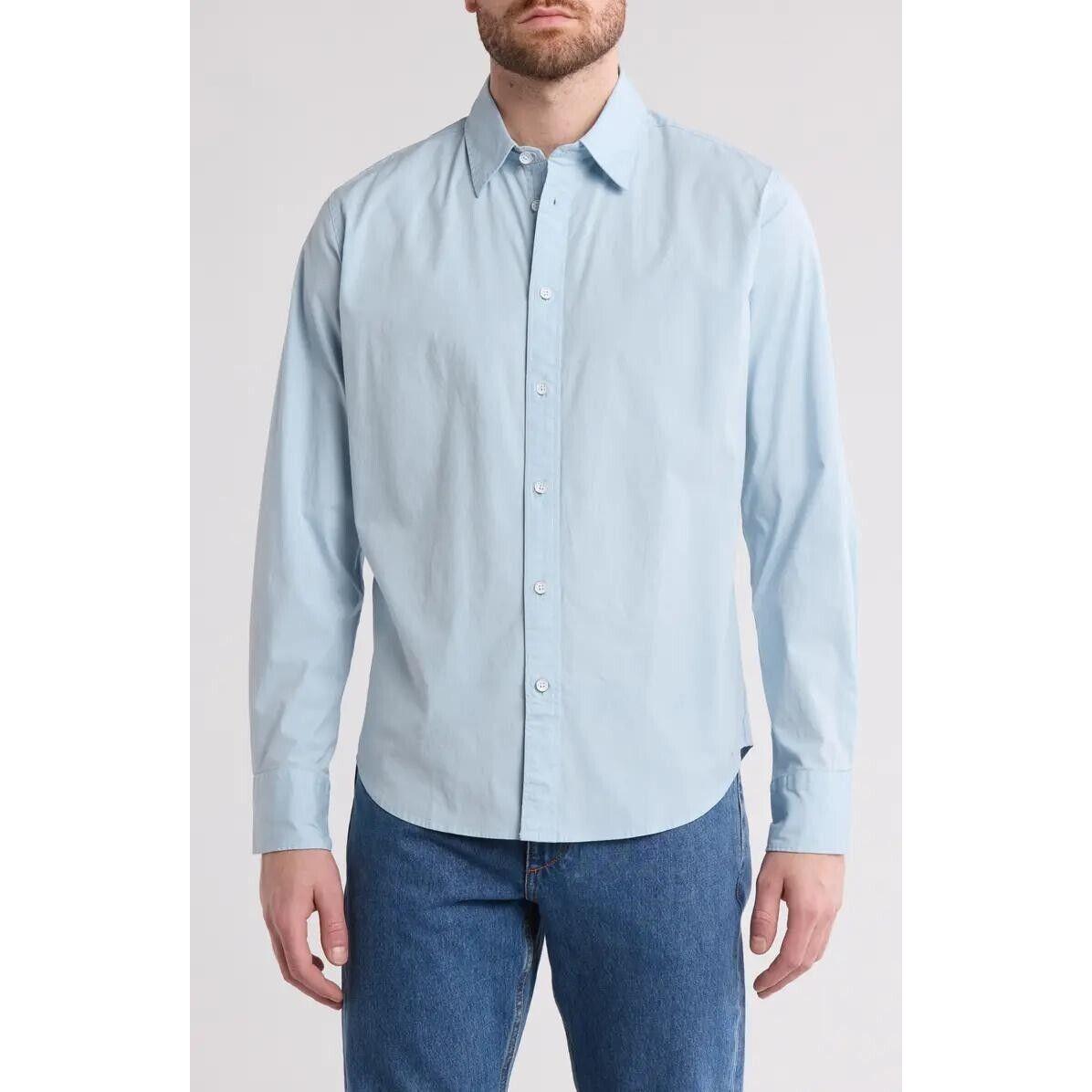Rag Bone Fit 2 Tomlin Shirt In Powder Blue Size XL