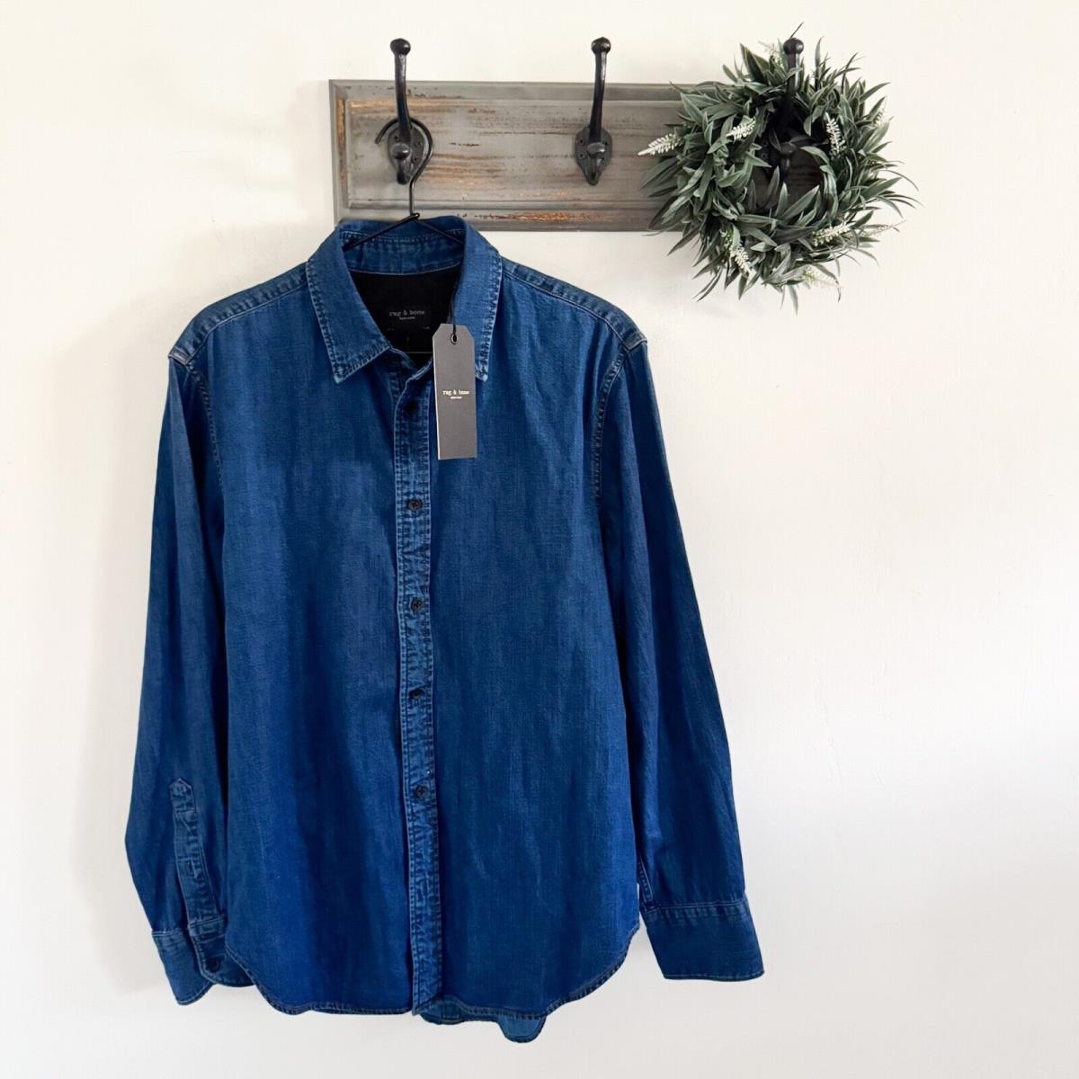Rag Bone Dark Fit 3 Denim Shirt S