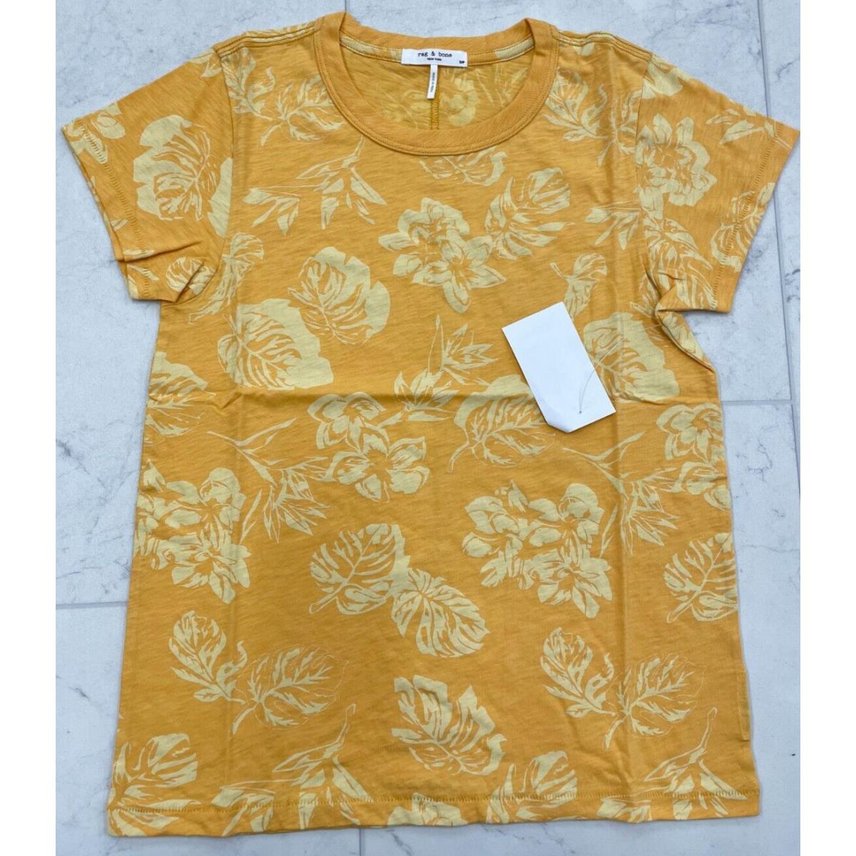 Rag Bone All Over Hawaiian Slub Tee In Golden York Size: Small