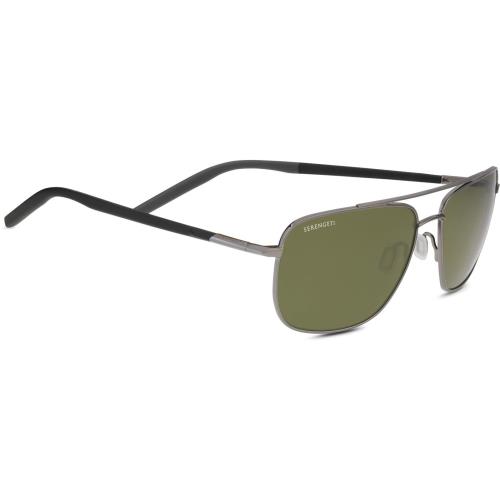 Serengeti Tellaro Shiny Gunmetal with Black Temples and Grey Inside Temple Tips