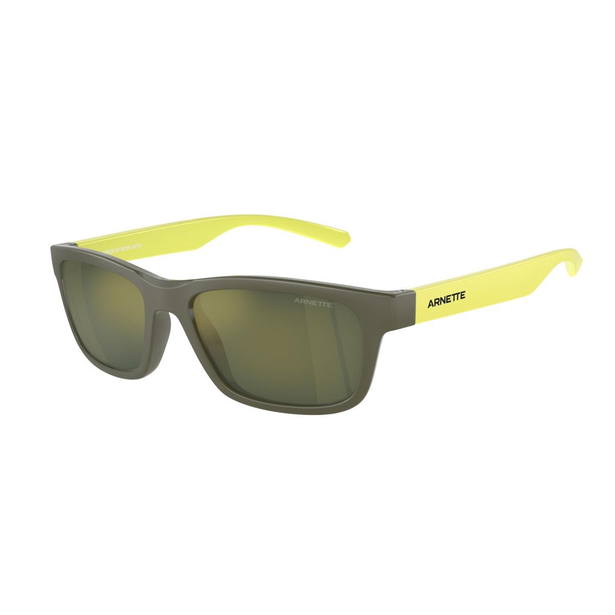 AN4340 28546R Deya Military Dk Green Mir Petrol 53 mm Men`s Sunglasses by Arnette
