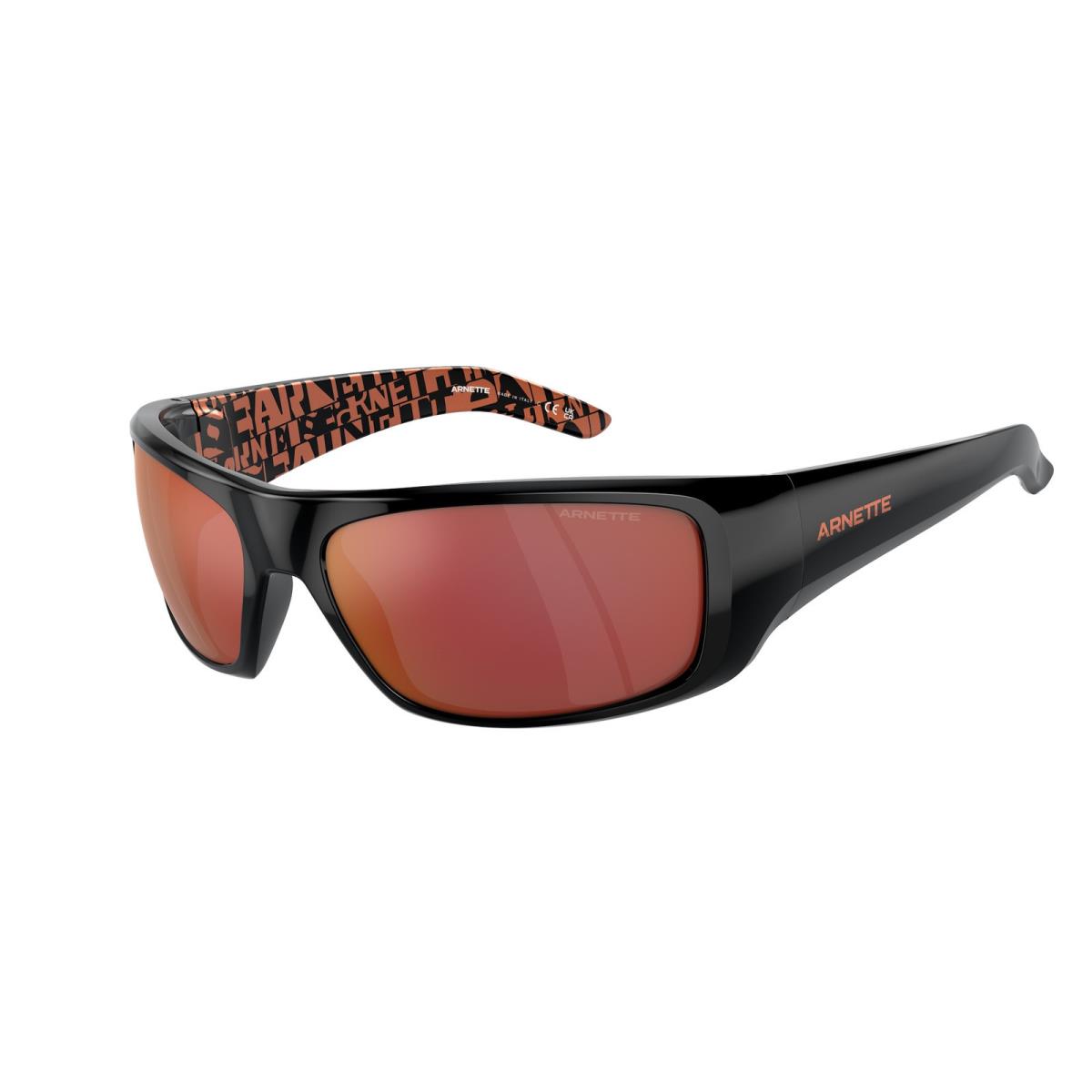 AN4182 29166Q Hot Shot Black Orange 62 mm Men`s Sunglasses by Arnette